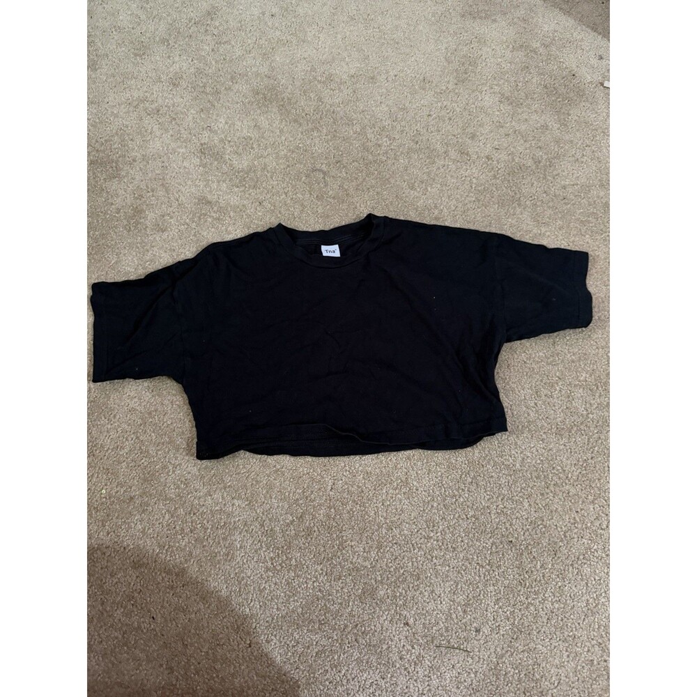 Women’s Black Aritzia TNA Crew Top Crop Top T-Shirt Perfect Conditon Size Small